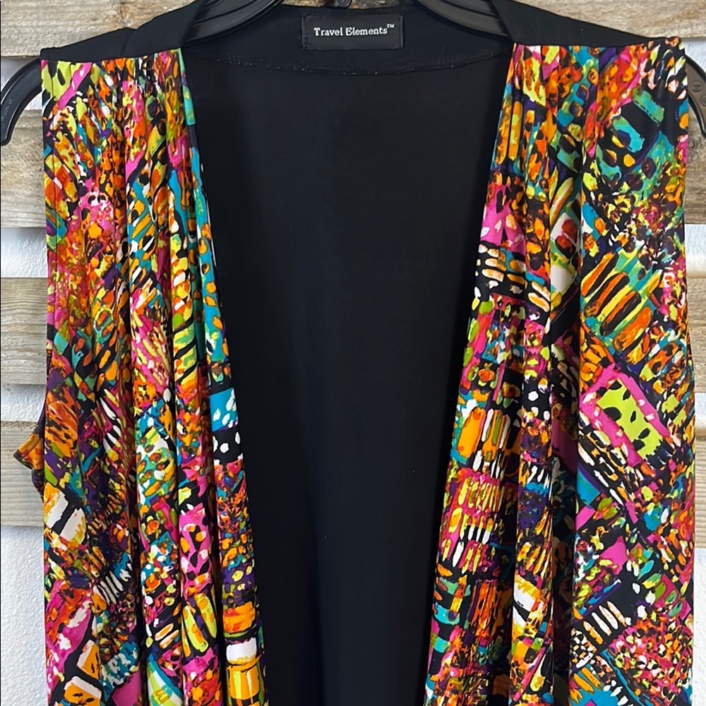 Colorful Patterned Kimono by Travel Elements- XL - Picture 2 of 5